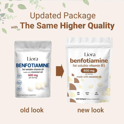 Benfotiamine – 600mg Coconut Oil Softgels